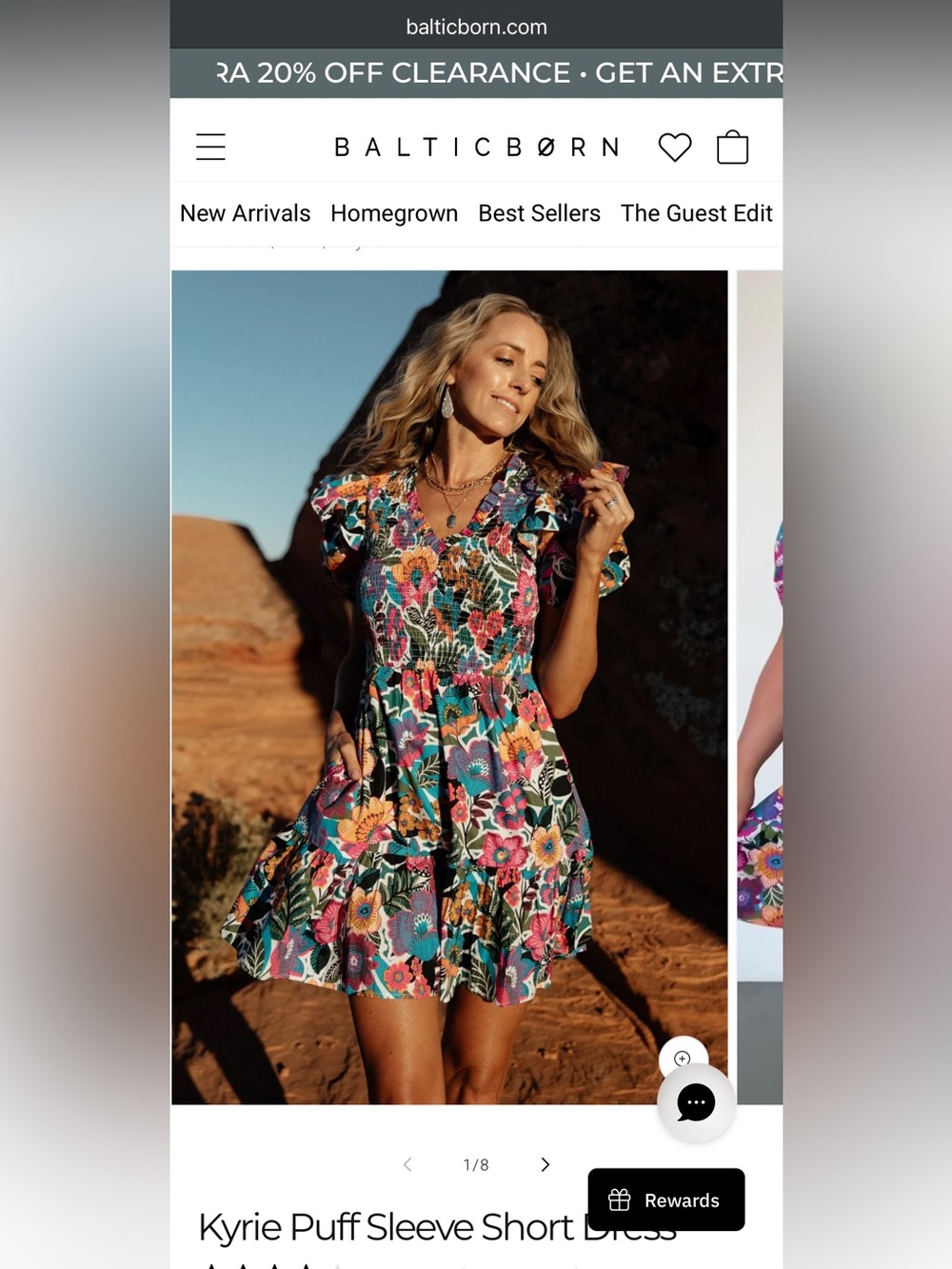 Floral Smocked Mini Dress